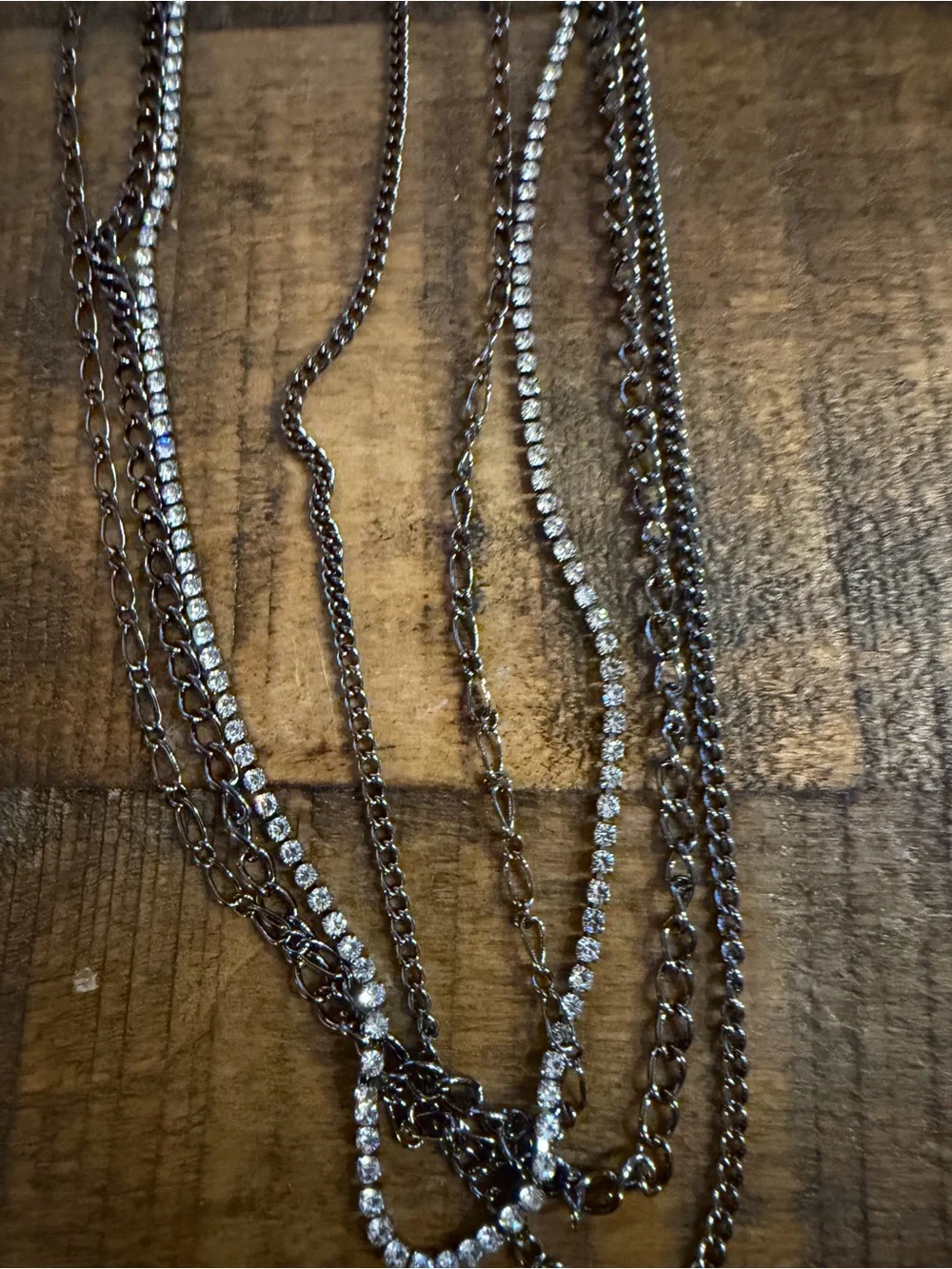 Paparazzi Layered Gunmetal Necklace - Women Jewelry